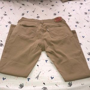 Levi Skinny Jean Khaki / Tan (Stretch)